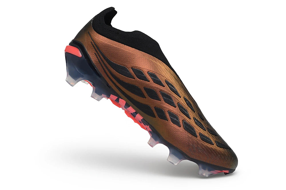 Chuteira Adidas Predator Laceless 26 Elite FG - Marrom
