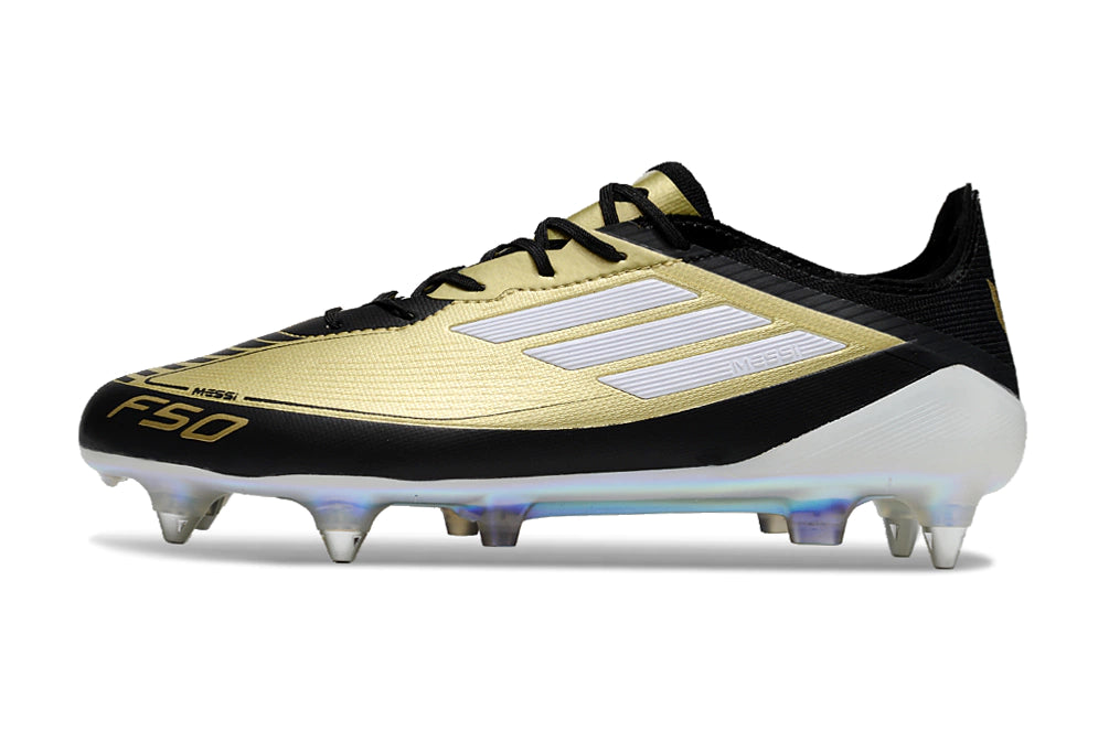 Chuteira Adidas F50 X Campo SG - Dourado/Preto