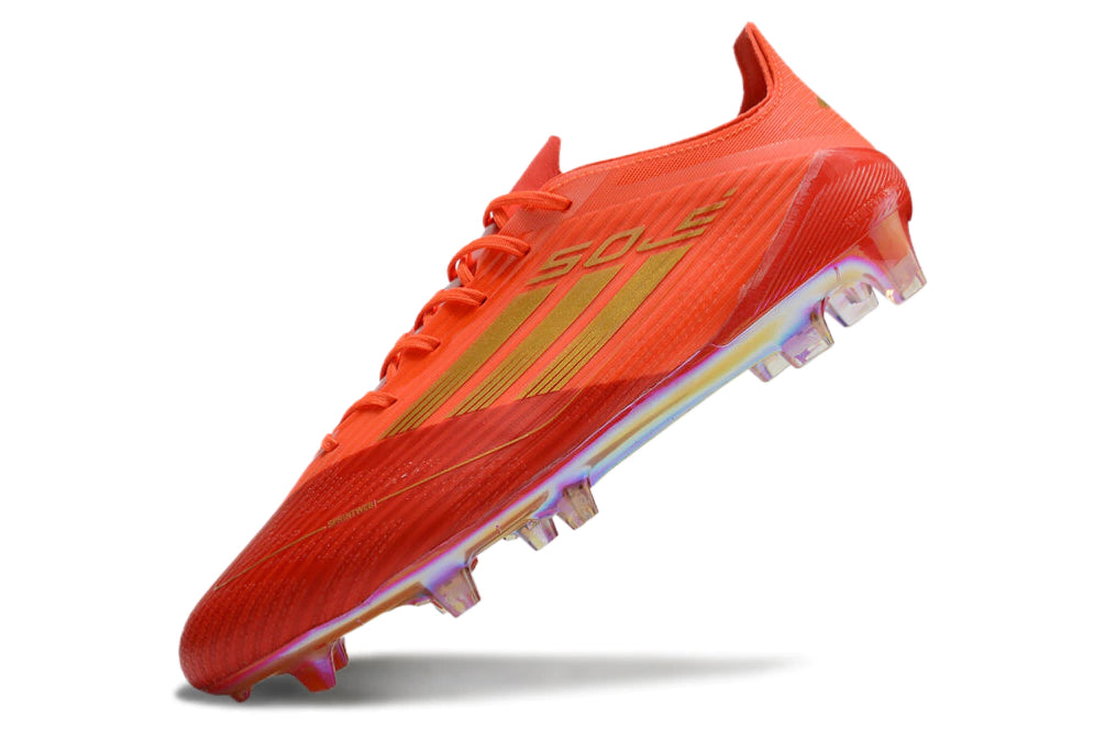 Chuteira Adidas F50 X Campo - Laranja/Dourado