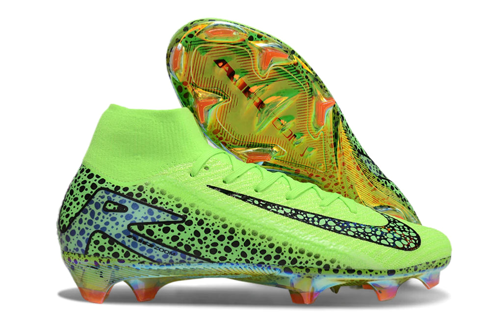 Chuteira Nike Air Zoom Mercurial Superfly 10 Elite Campo - Verde/Preto