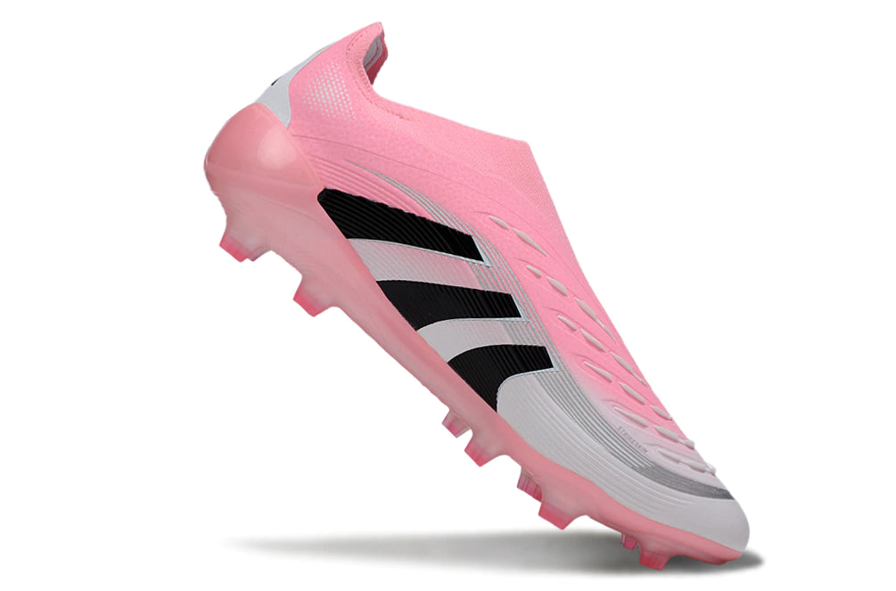 Chuteira Adidas Predator Elite 25 Laceless Campo - Rosa