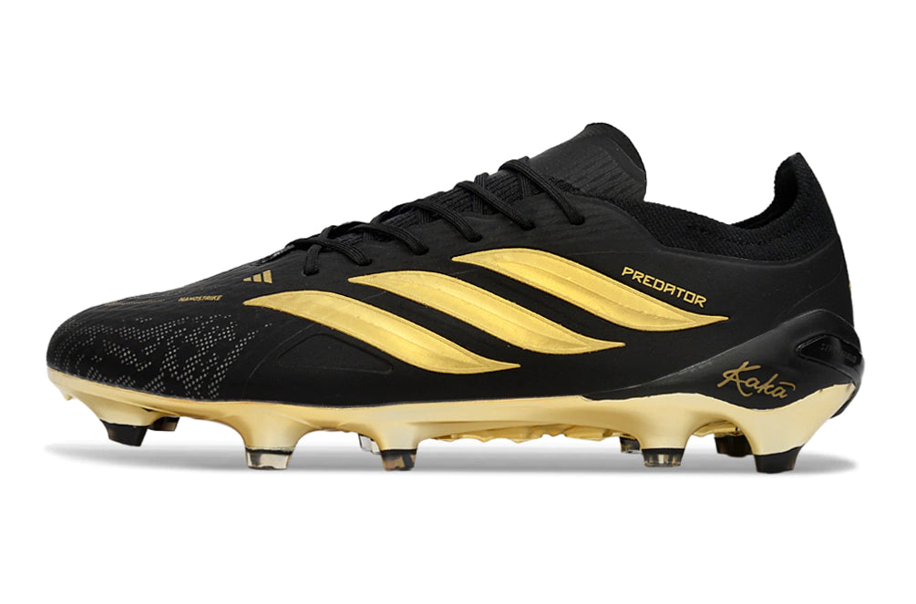 Chuteira Adidas Predator Elite 26 Campo FG - Preto/Dourado