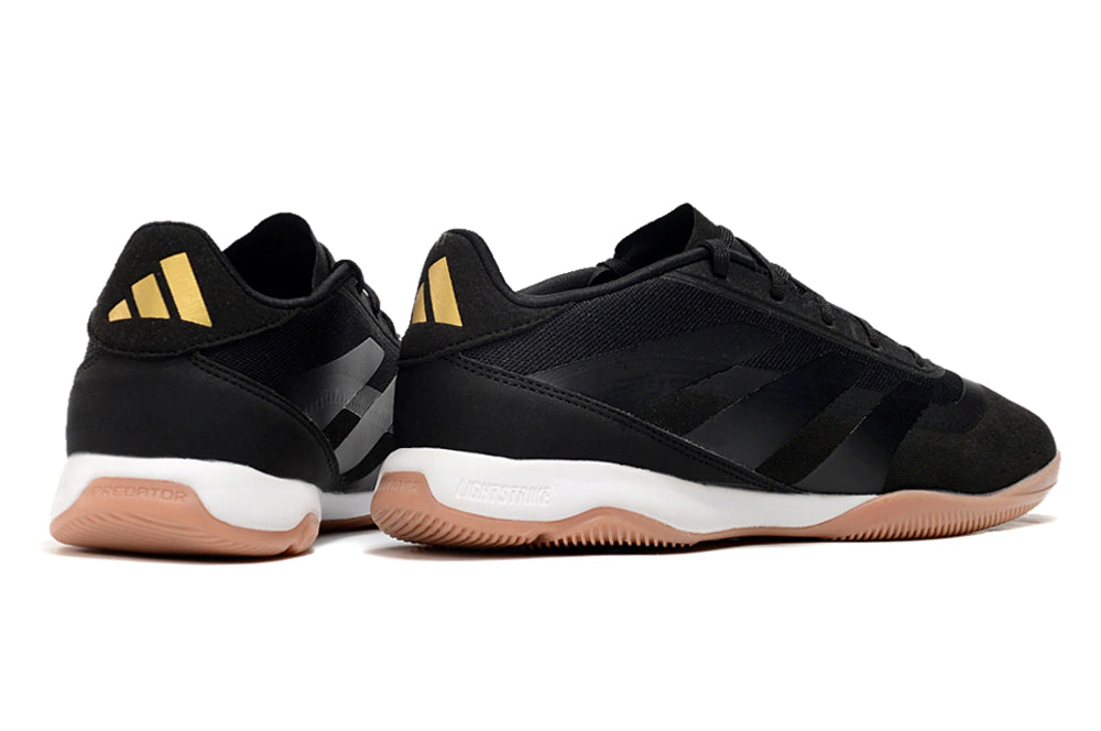 Chuteira Adidas Predator Elite Futsal - Preto/Marrom/Branco