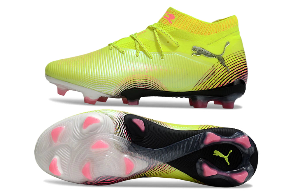 Chuteira Puma Future 8 Ultimate Botinha Campo FG - Verde/Preto