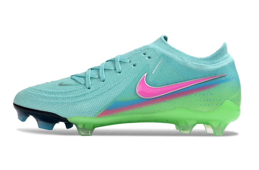 Chuteira Nike Campo Phantom GX2 Elite Campo FG - Verde/Azul