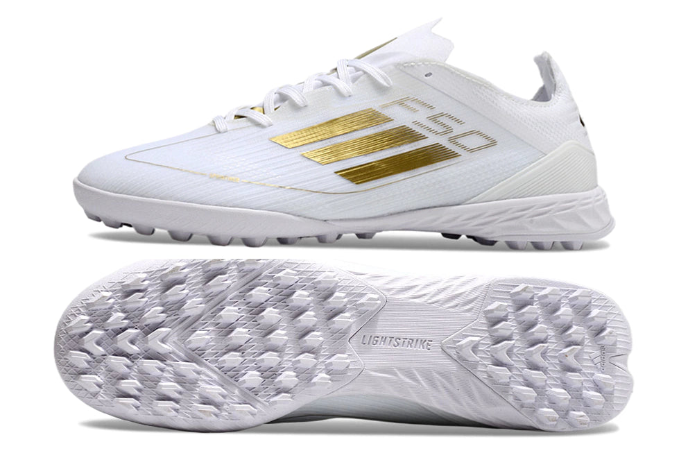 Chuteira Adidas X F50 Pro Society - Branco/Dourado