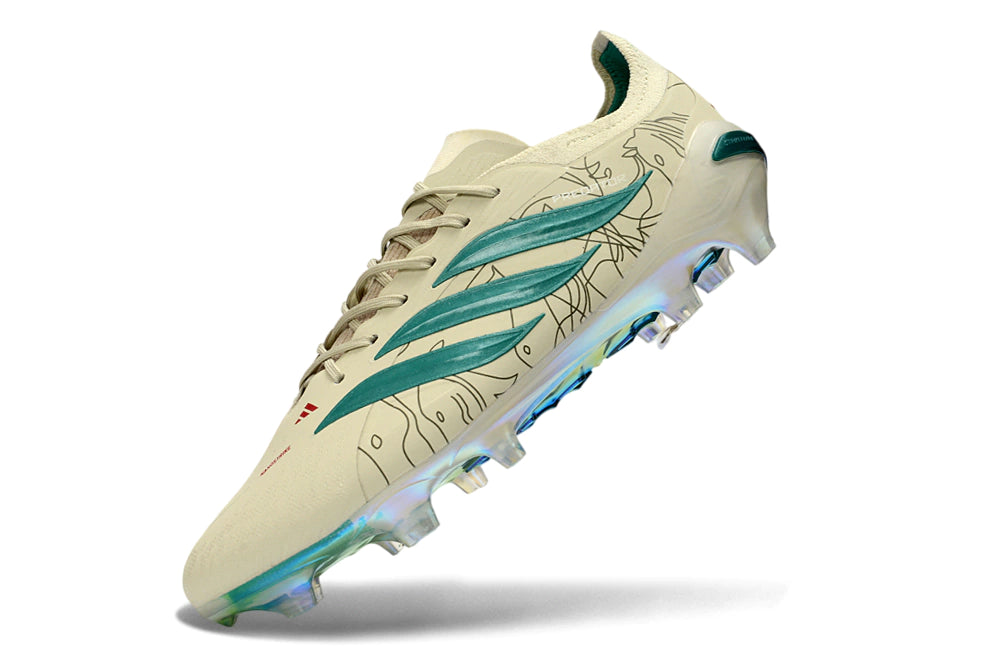 Chuteira Adidas Predator Elite 26 Campo FG - Bege