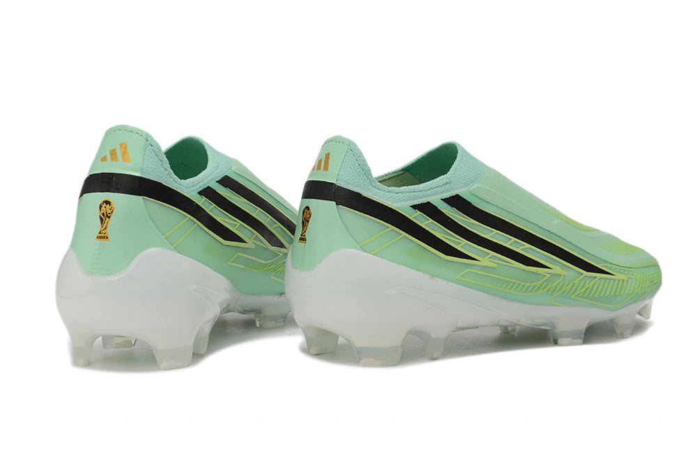 Chuteira Adidas F50 Hyperfast Laceless FG - Verde