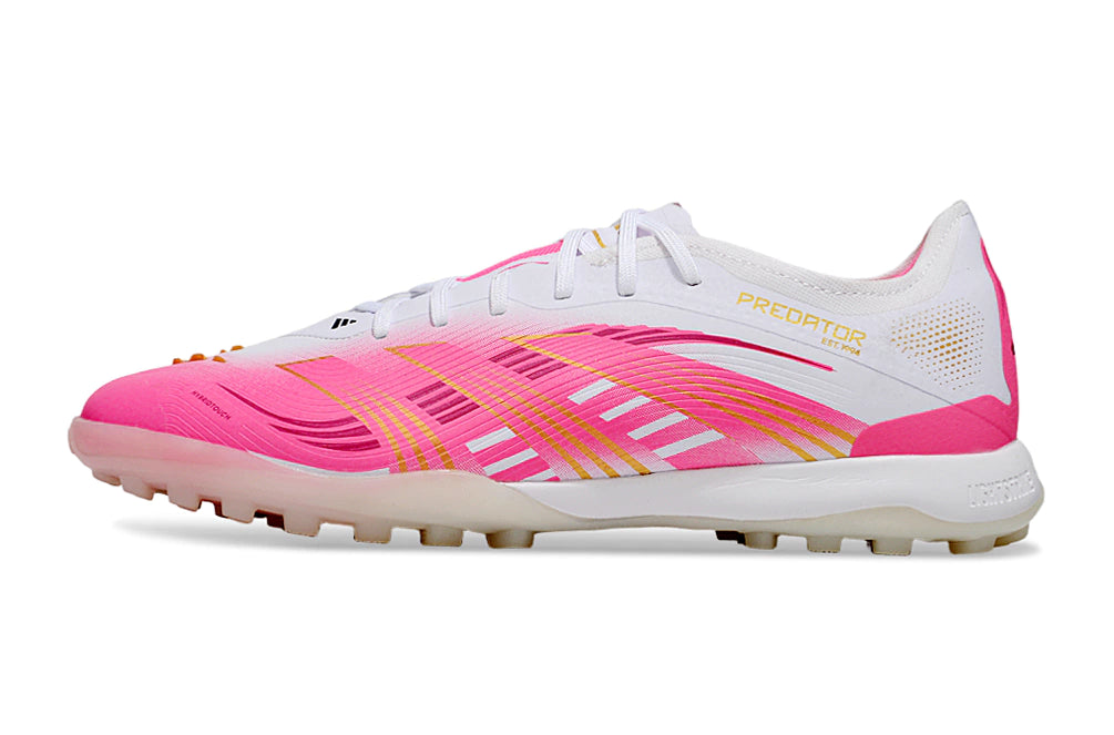 Chuteira Adidas Predator 25 Elite Society - Branco/Rosa