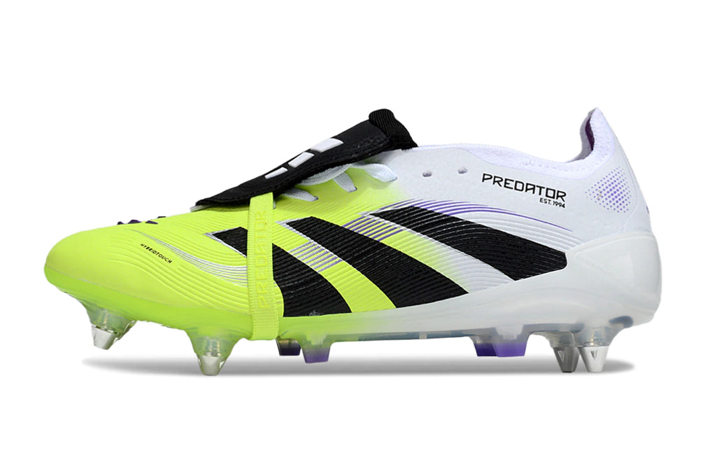 Chuteira Adidas Predator 25 Elite Tongue SG - Branco/Verde