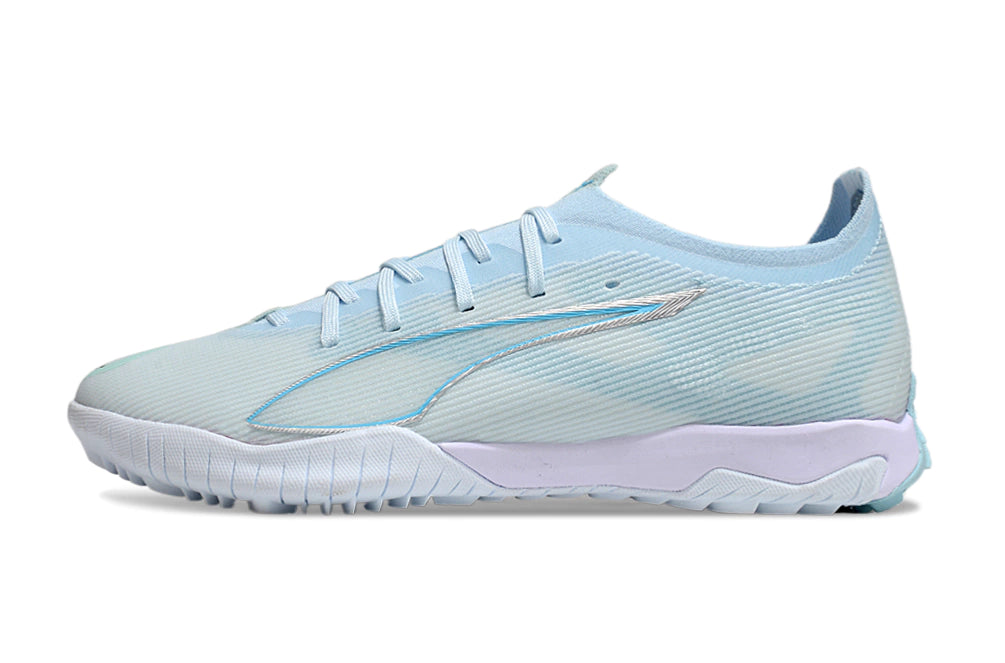 Chuteira Puma Ultra 5 Pro Cage Society - Branco/Azul