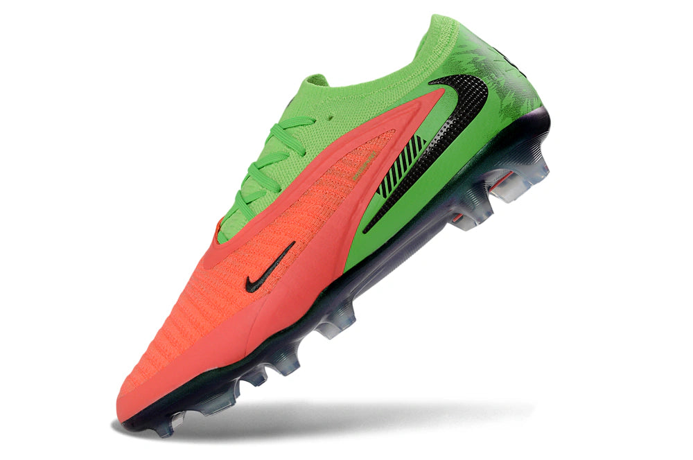 Chuteira Campo NIKE Phantom 6 Elite FG - Laranja/Verde