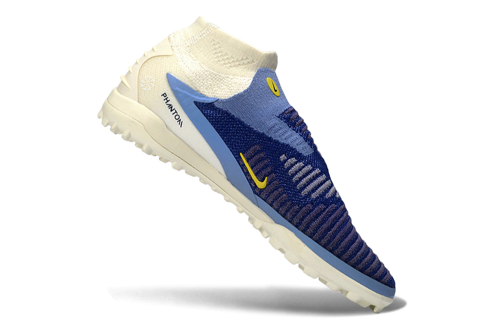 Chuteira Nike Phantom ReactX 6 Pro Botinha Society TF - Azul