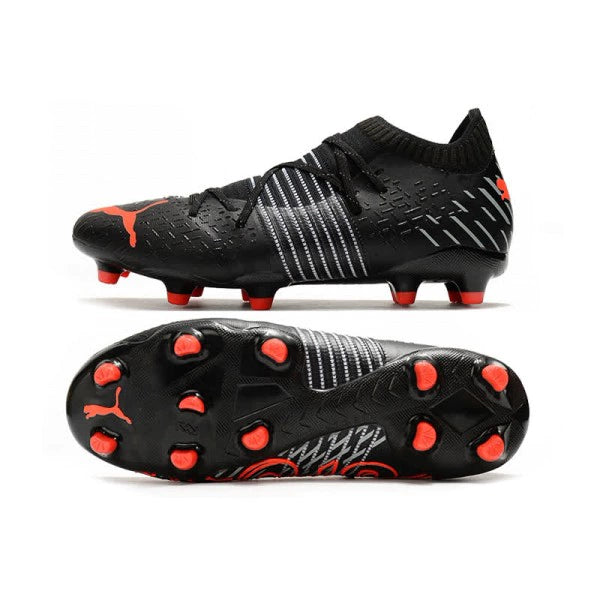 Chuteira Puma Future Z 1.1 Campo FG/AG - Preto/Vermelho