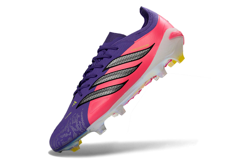 Chuteira Adidas Predator Elite 26 Campo FG - Roxo/Rosa