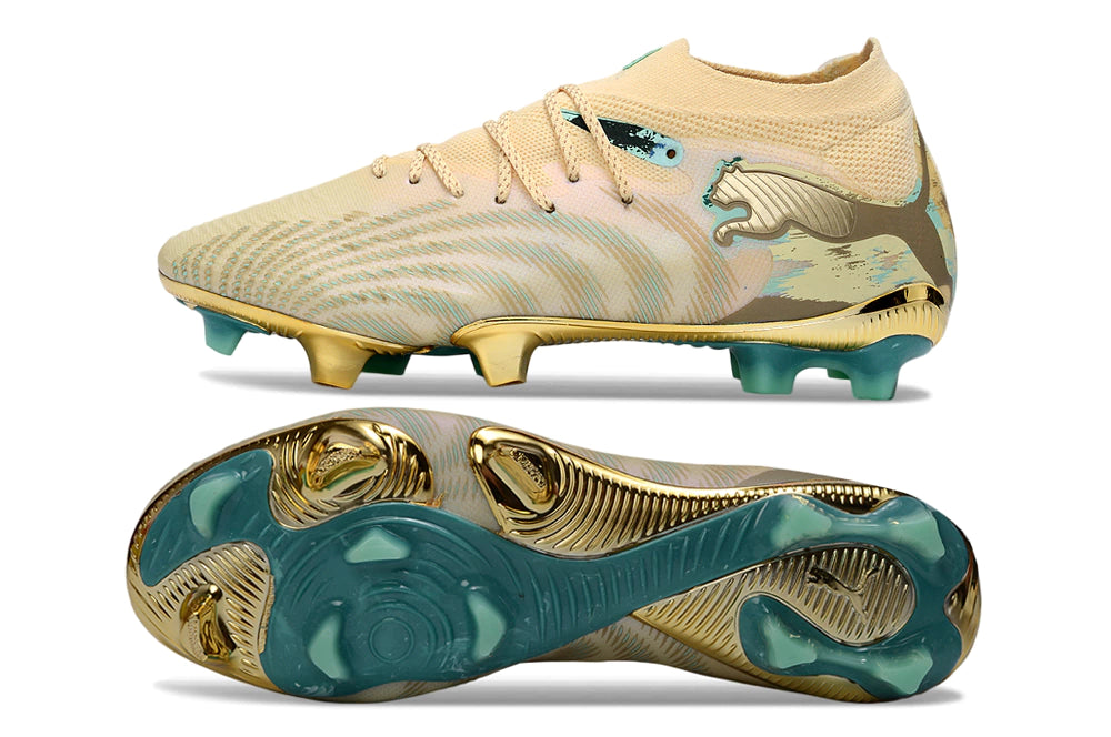 Chuteira Puma Future 8 Ultimate Low Campo FG - Dourado