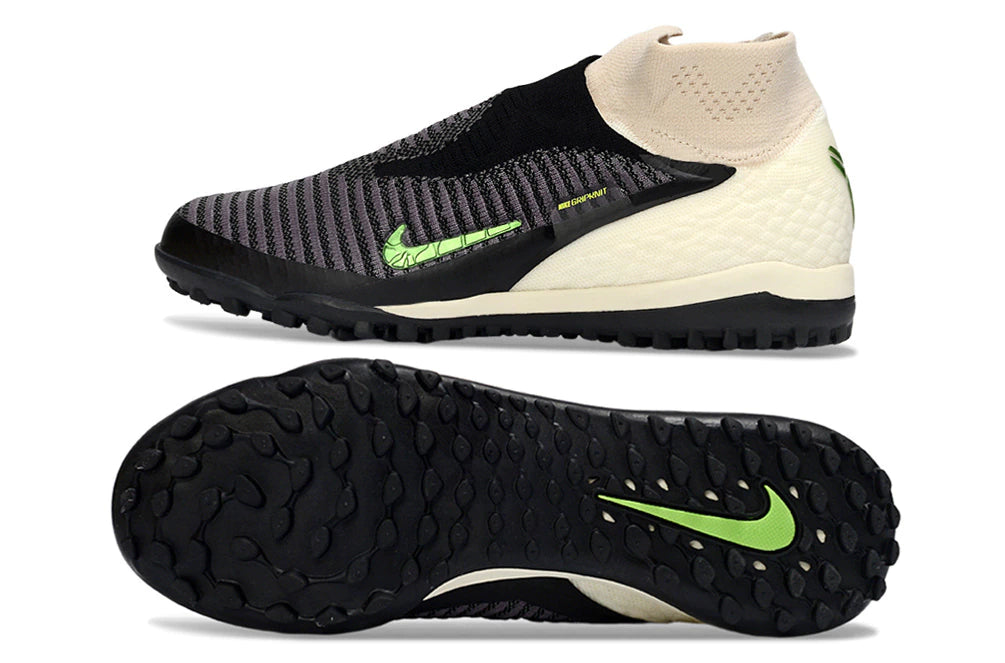 Chuteira Nike Phantom ReactX 6 Pro Botinha Society TF "Black Mamba"
