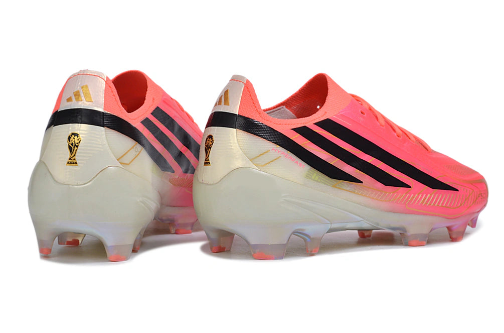 Chuteira Adidas F50 Hyperfast Eltie FG - Rosa