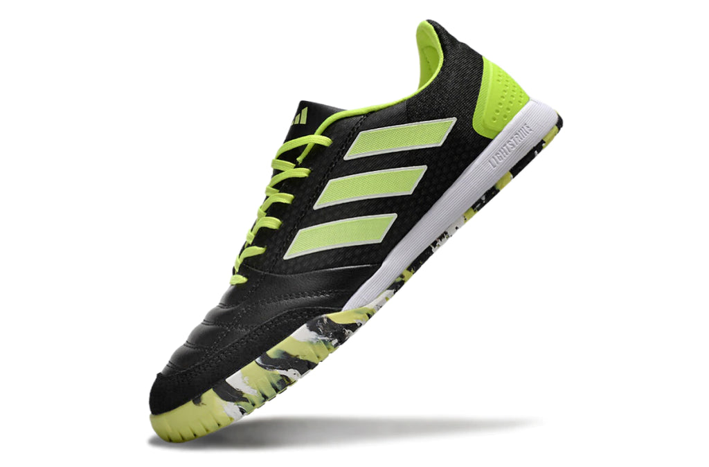Chuteira Adidas Top Sala Futsal - Preto/Verde/Branco