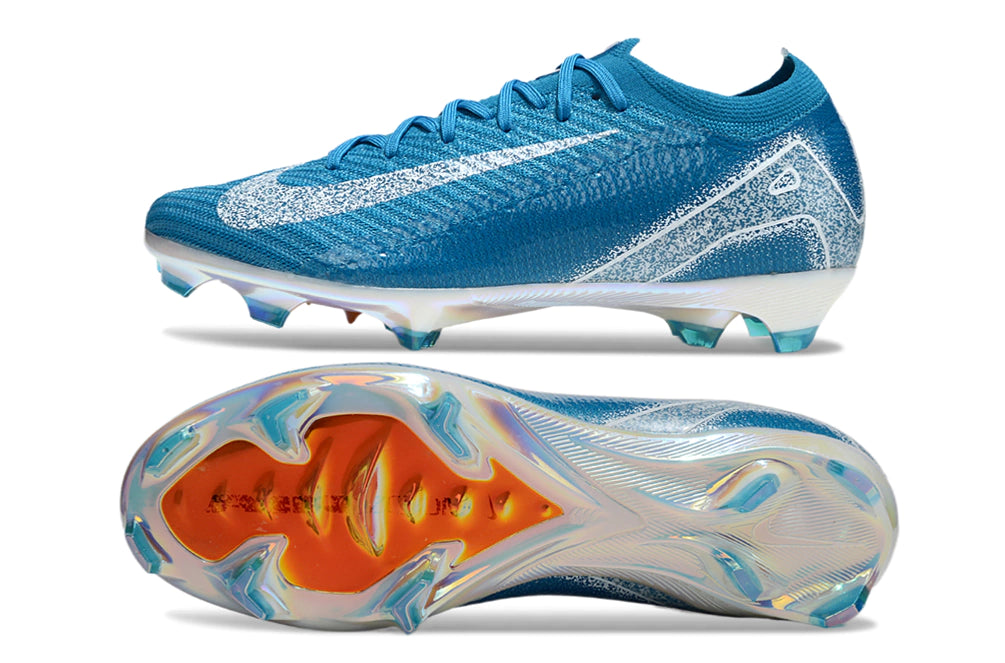 Chuteira Nike Air Zoom Mercurial Vapor 16 Elite FG - Azul Marinho/Branco