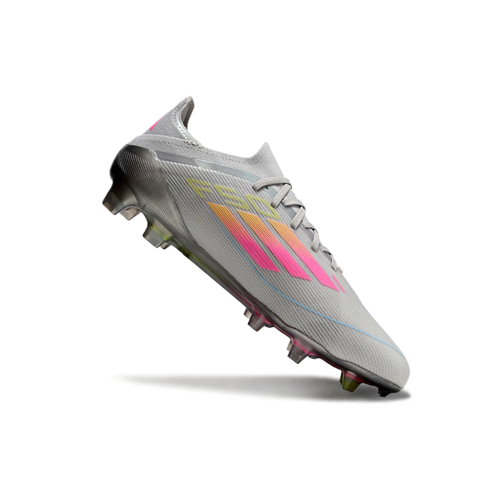 Chuteira Adidas F50 X Campo - Cinza/Rosa