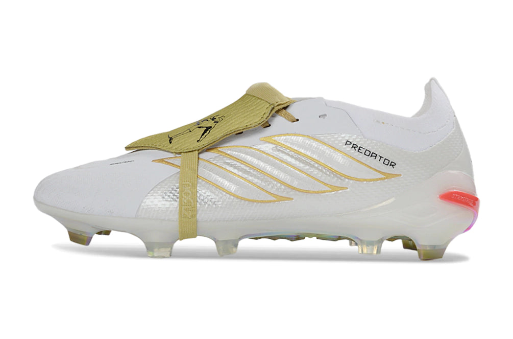 Chuteira Adidas Predator Tongue 26 Elite FG - Branco