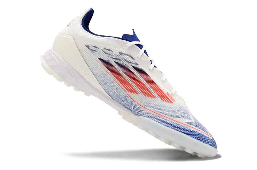 Chuteira Adidas X F50 Elite Society - Branco/Azul/laranja