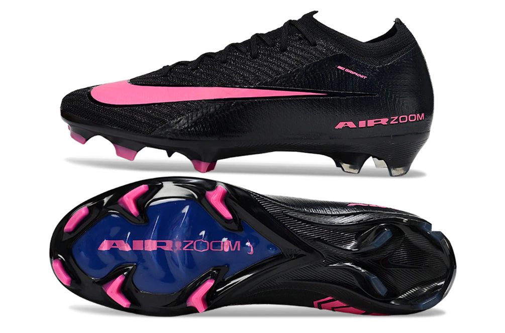Chuteira Nike Air Zoom Mercurial Vapor 16 Elite FG - Preto/Rosa
