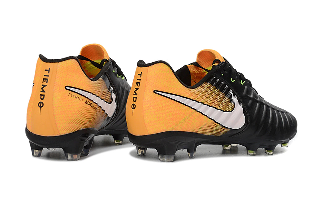 Chuteira Nike Tiempo Legend 7 Elite FG - Preto/Laranja
