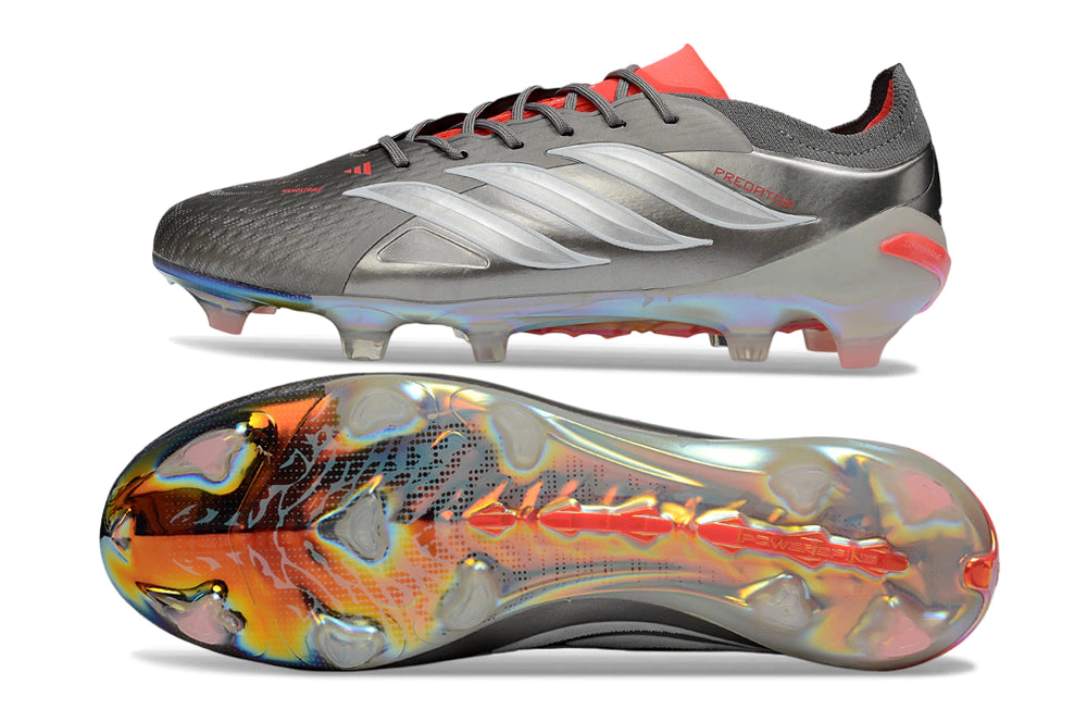 Chuteira Adidas Predator Elite 26 Campo FG - Prata