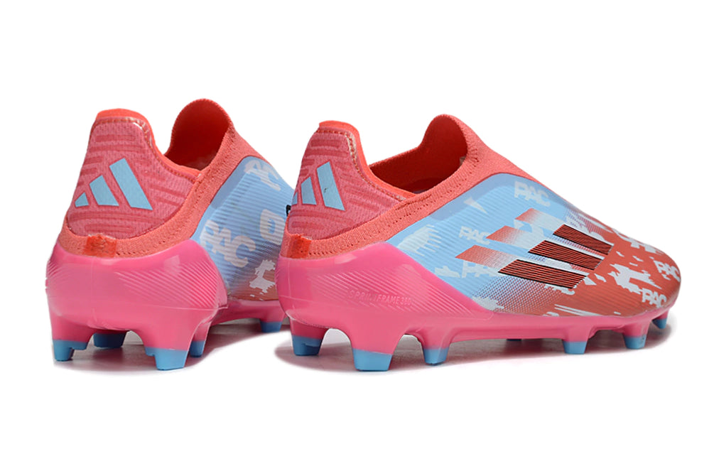 Chuteira Adidas F50 X Laceless Campo - Rosa
