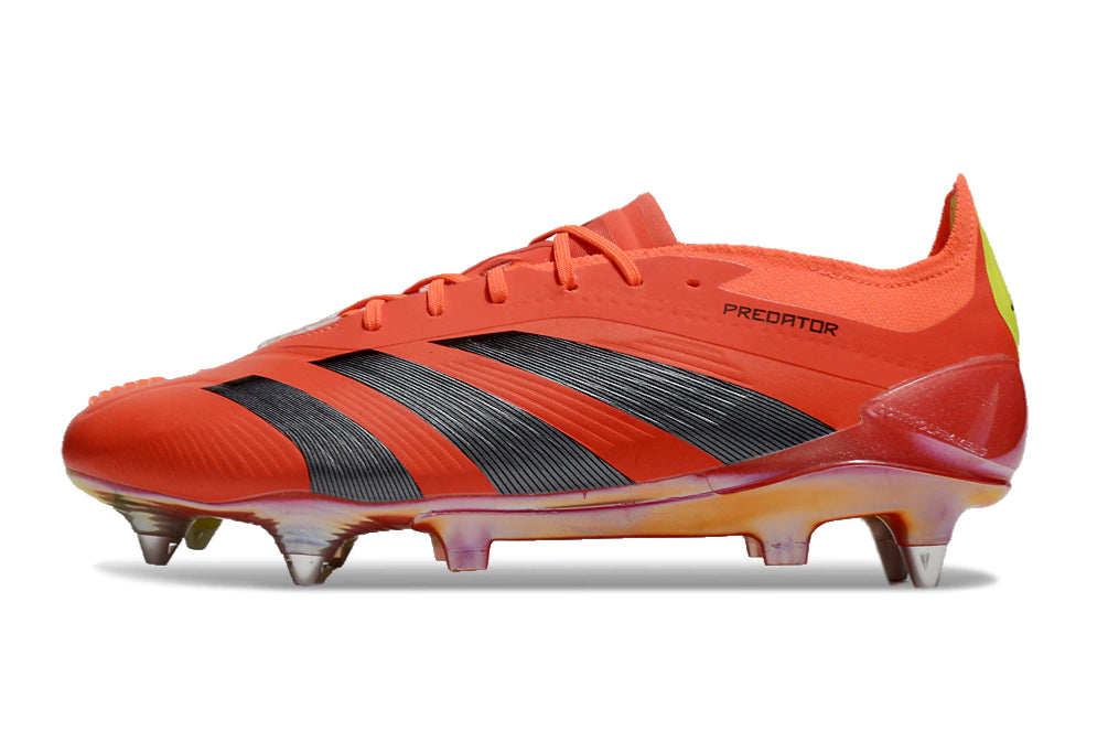 Chuteira Adidas Predator Elite SG - Preto/Laranja