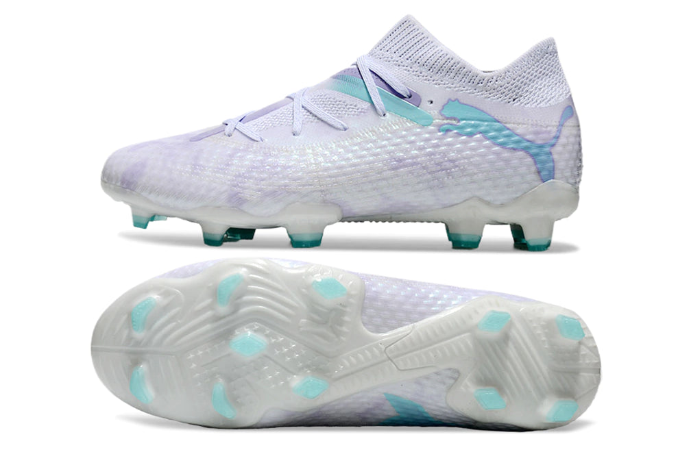 Chuteira Puma Future 7 Ultimate FG - Branco/Prata