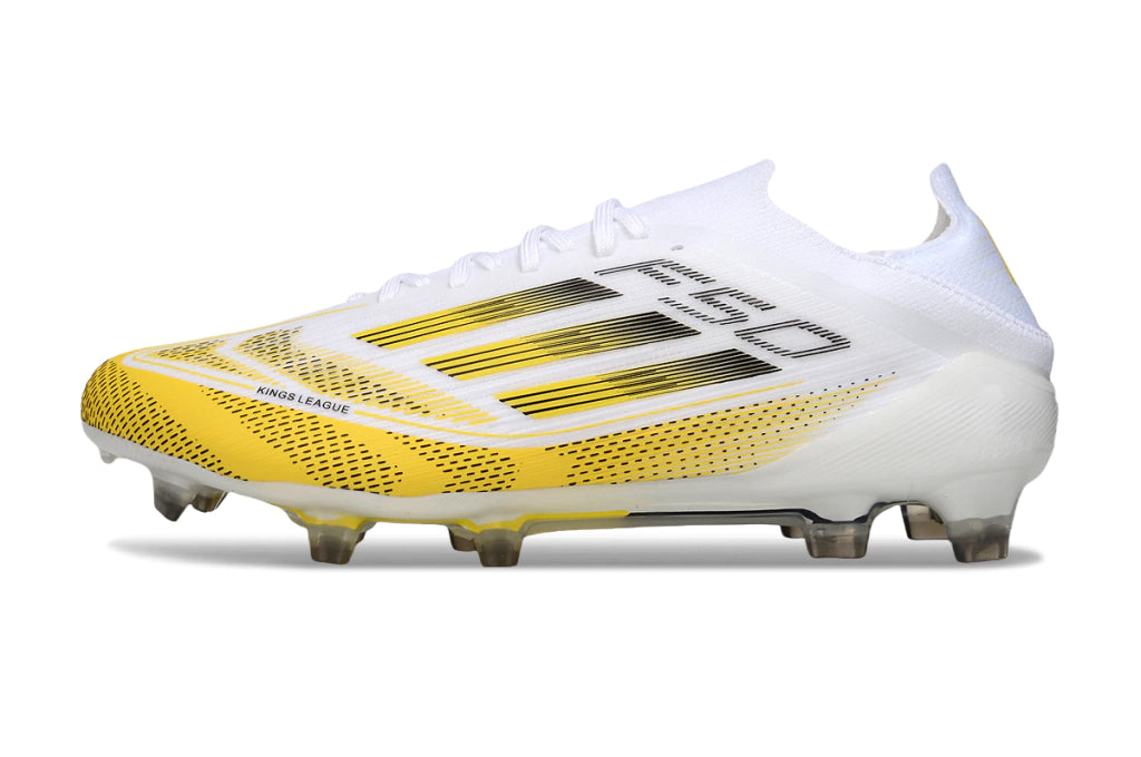 Chuteira Adidas F50 X Campo - Branco/Dourado