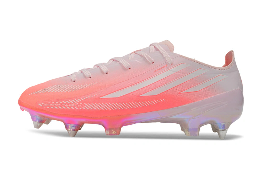 Chuteira Adidas F50 HyperFast SG - Rosa