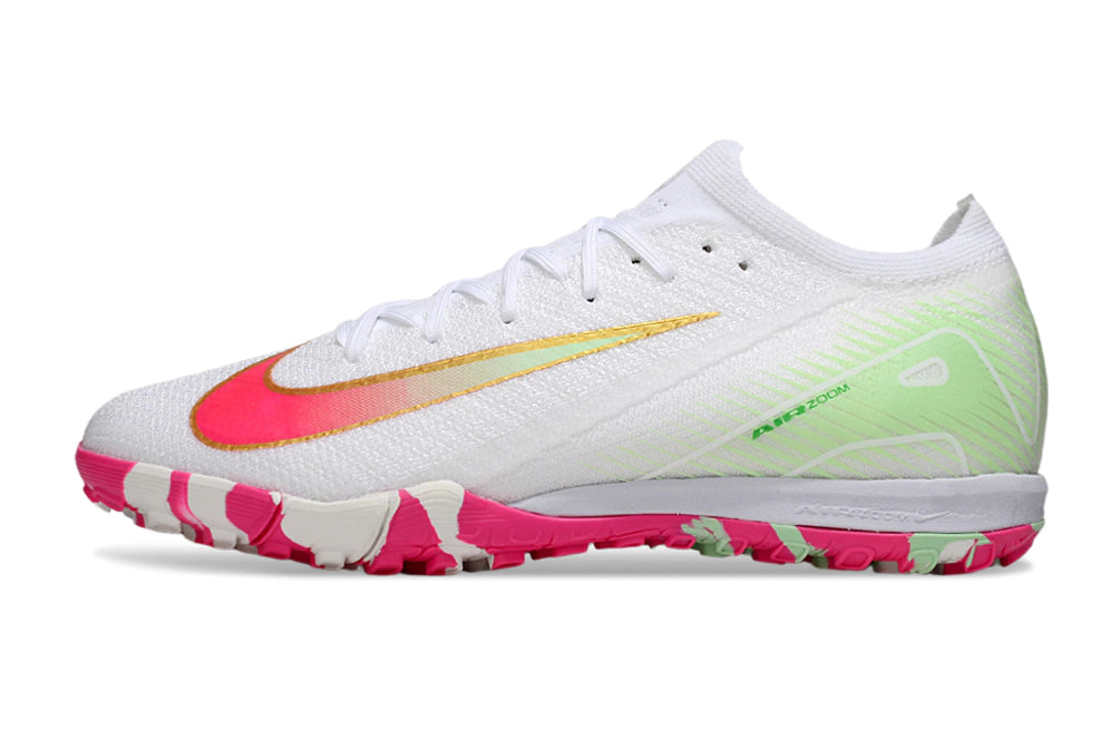 Chuteira Nike Mercurial Vapor 16 Elite Society - Branco/Rosa