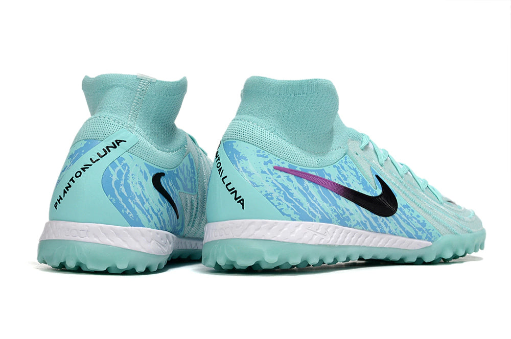 Chuteira Nike React Phantom Luna 2 Elite Society - Azul/Preto