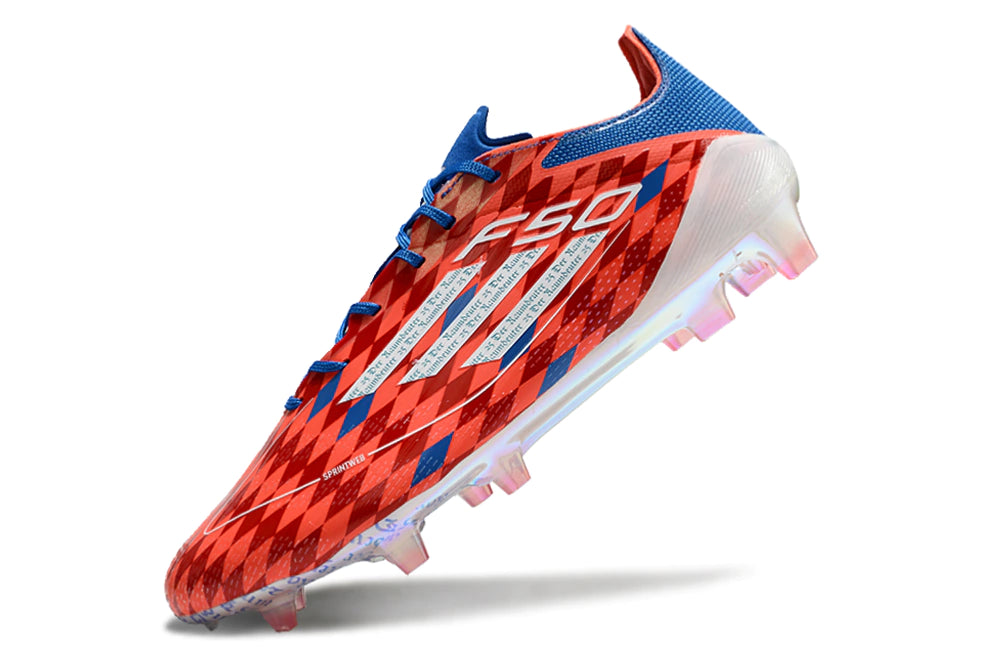 Chuteira Adidas F50 X Campo - Vermelho/Branco