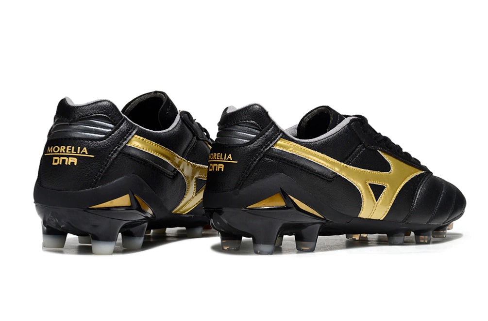 Chuteira Mizuno Morelia Neo Campo - Preto/Dourado
