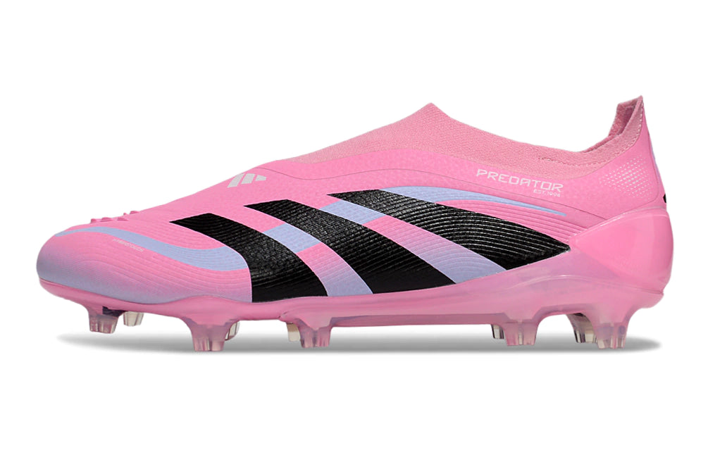 Chuteira Adidas Predator Elite 25 Laceless Campo - Rosa/Preto