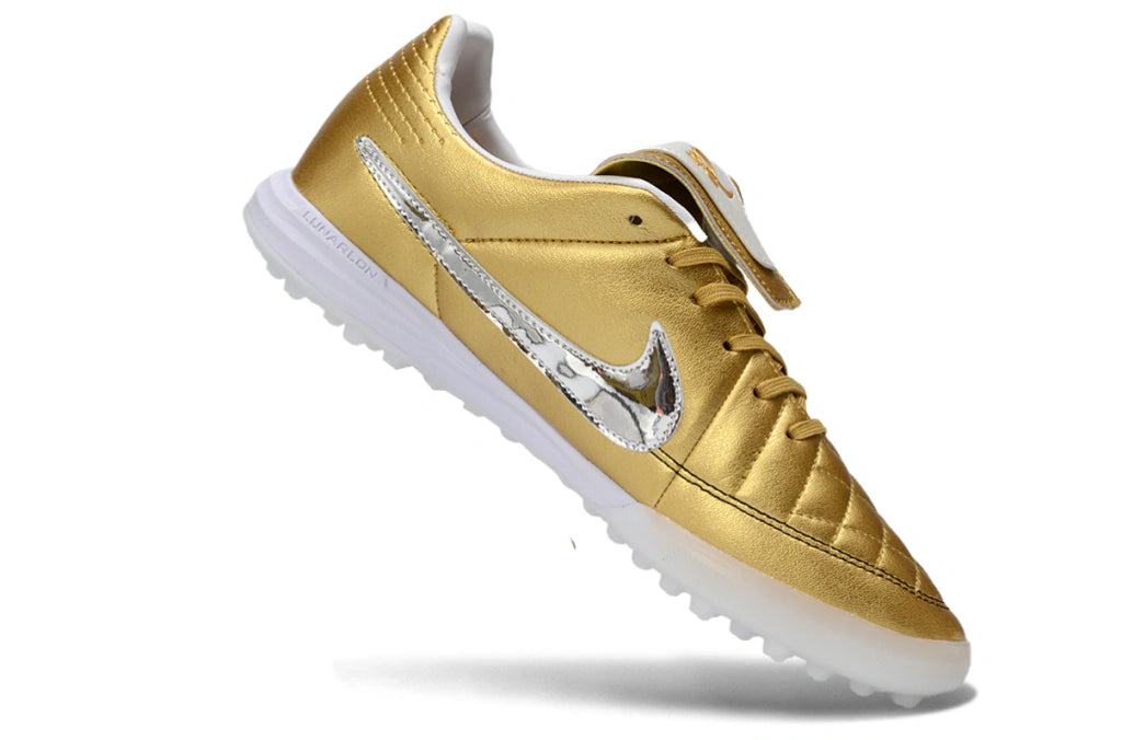 Chuteira Nike Tiempo R10 Society - Dourado