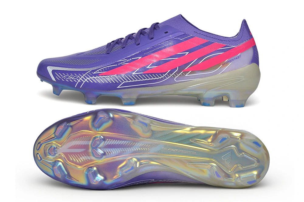 Chuteira Adidas F50 Hyperfast Eltie FG - Roxo