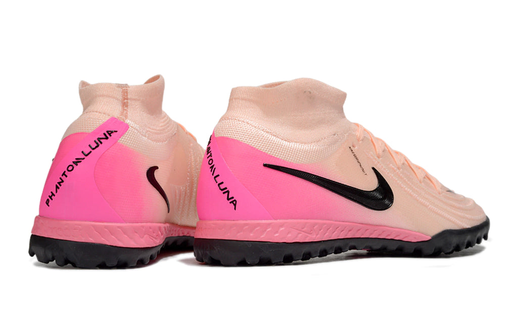 Chuteira Nike React Phantom Luna 2 Elite Society - Rosa/Preto