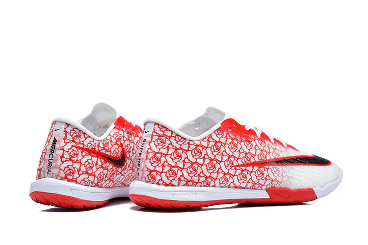 Chuteira Nike Mercurial Superfly 11 IC - Branco/Vermelha