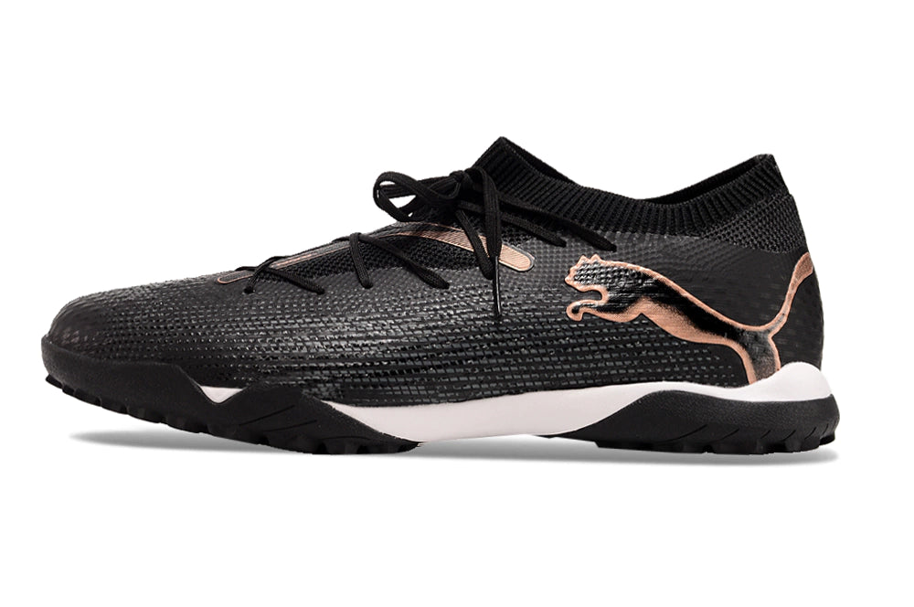 Chuteira Puma Future 7 Match Society - Preto/Bege/Branco