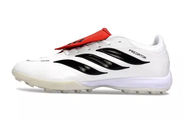 Chuteira Adidas Predator Tongue 26 Society - Branco/Vermelho