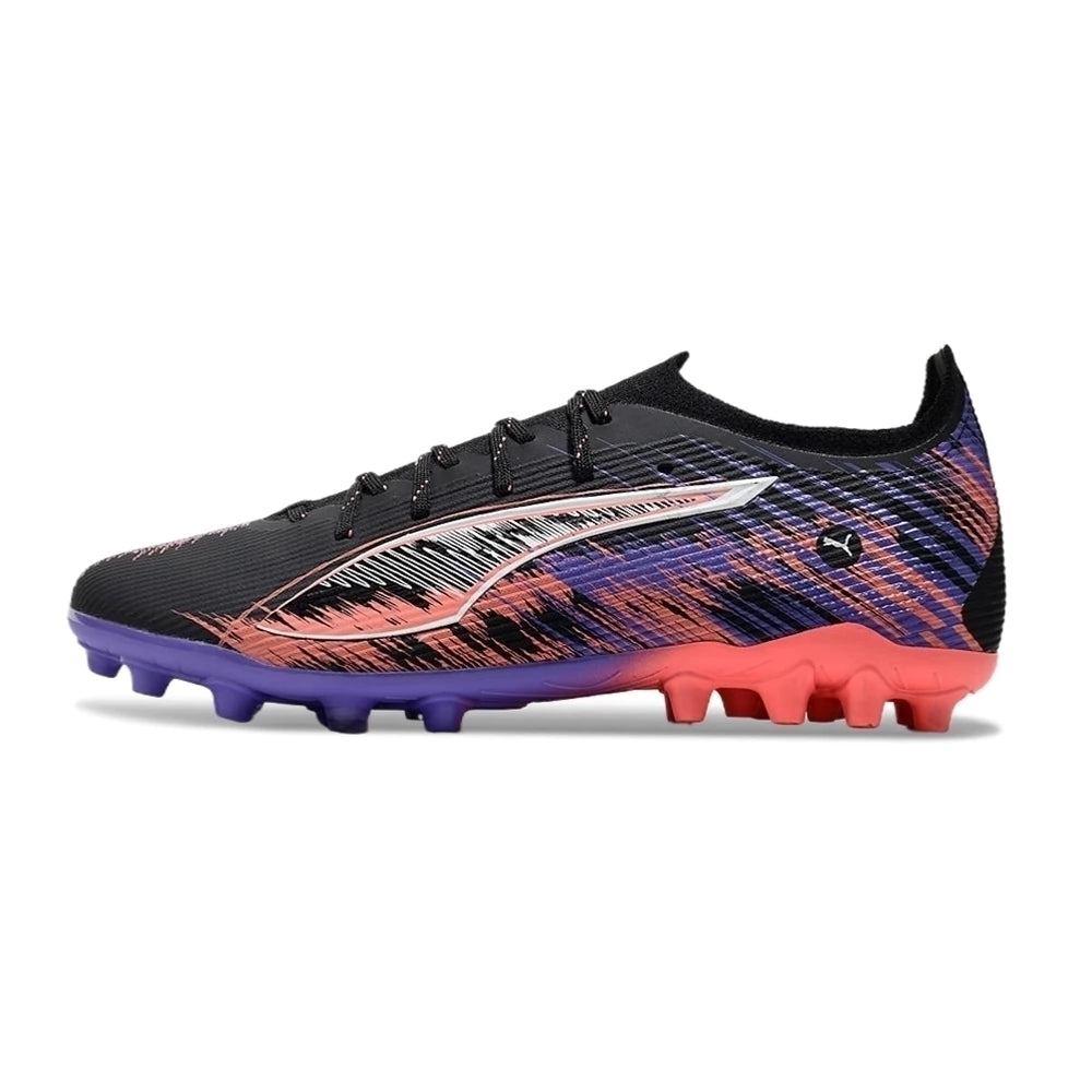 Chuteira Puma Ultra 5 Ultimate MG - Preto/Roxo/Rosa
