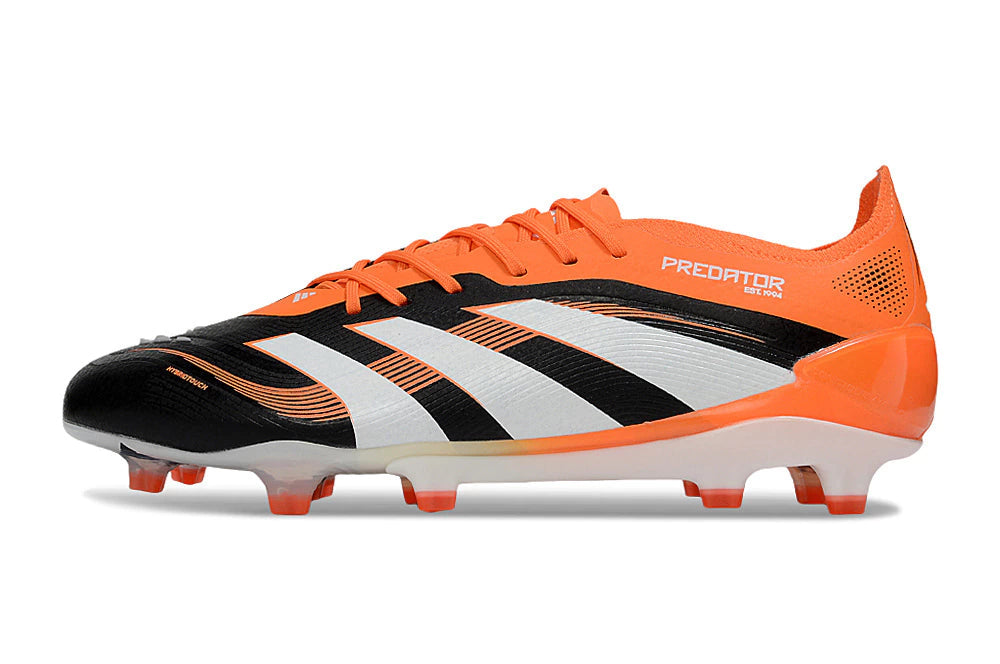 Chuteira Adidas Predator Elite 25 Campo FG - Preto/Laranja