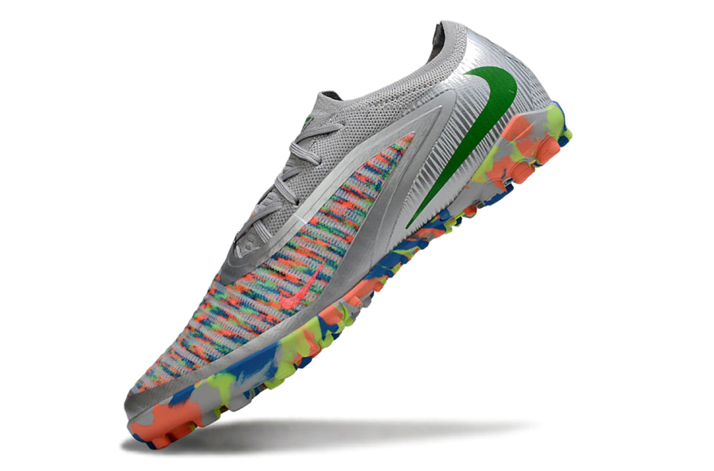 Chuteira Nike Phantom ReactX 6 Pro Society TF - Prata