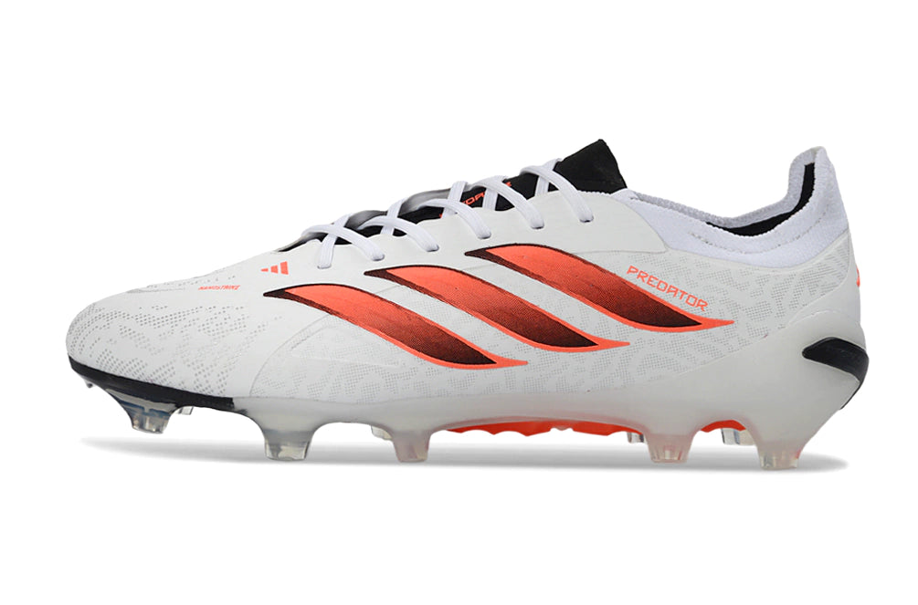 Chuteira Adidas Predator Elite 26 Campo FG - Branco/Rosa